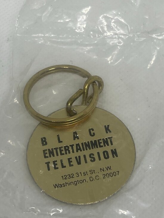 Accessories - Vintage BET Black Entertainment Television Keychain New Sealed